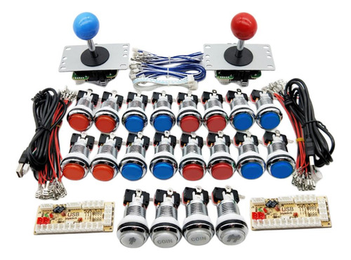 Juego De Arcade Clásico De 2 Jugadores Botones Y