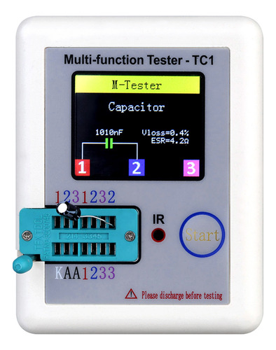 Probador De Transistores Multifuncional Tft Retroiluminado