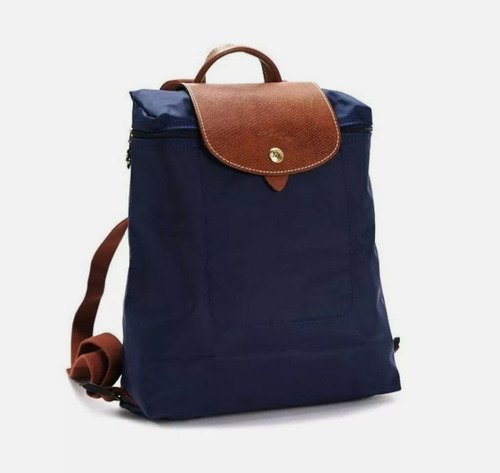 Backpack Longchamp, Negra, Modelo Clásico