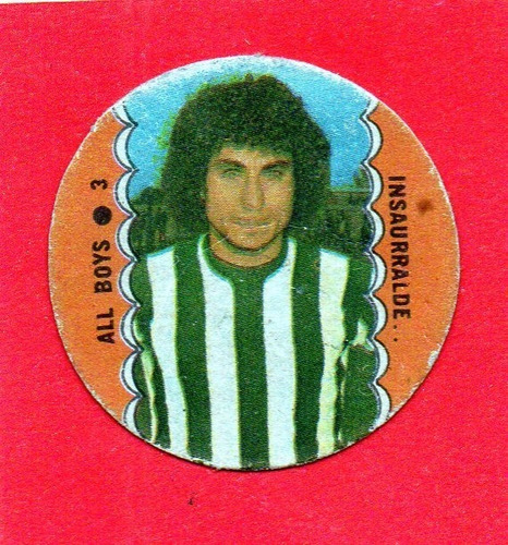 Futbol 1977, Figurita N° 3 Insaurralde All Boys. Mira!!!