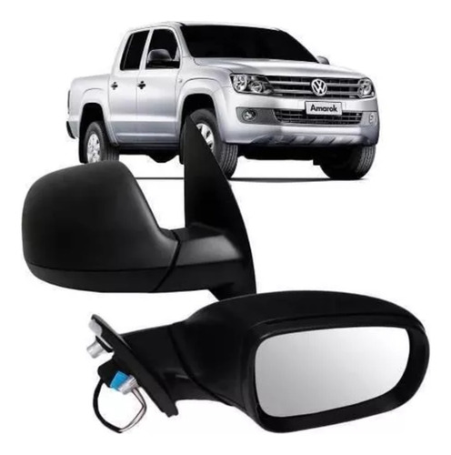 Retrovisor Amarok 2011 2012 2013 Preto Eletrico Lado Direito