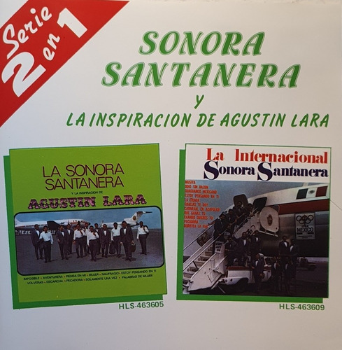 Cd Sonora Santander Y Agustin Lara + Serie 2 En 1