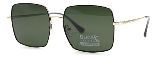 Lente De Sol Bugsy - 5101 Diseño Dorado Y Verde C1
