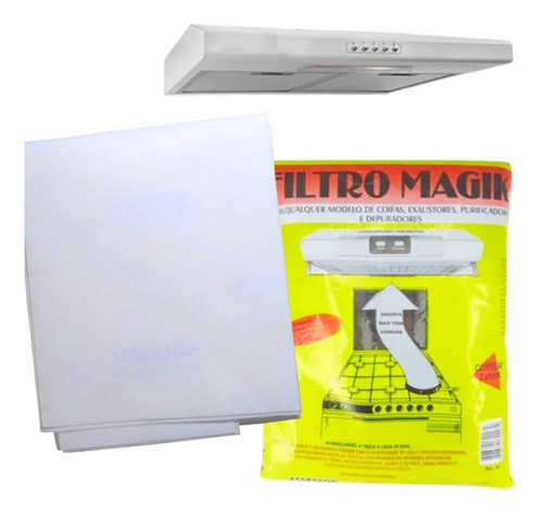 Filtro Exaustor Fogão 4 Ou 6 Bocas Magik 2 Unid Branco 223