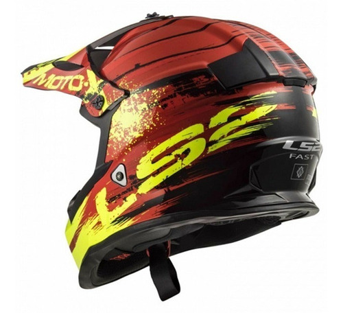 Casco Moto Ls2 Mx 437 Gator Fast Motocross Devotobikes