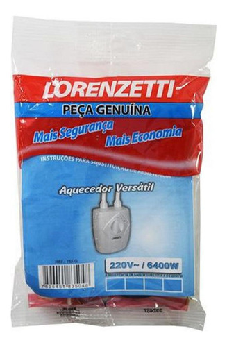 Resistência Para Aquecedor Lorenzetti 755-g 6400w