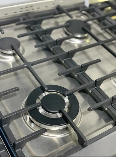 Imagen 2 de 5 de Cocina Morelli Zafira 600 Multigas 4 Hornallas Acero Inoxi