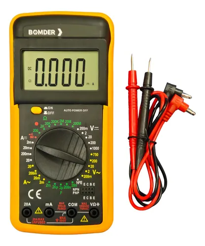 Multímetro Digital Lelong Bomder BOM 6007 com Capacímetro e Pilha...