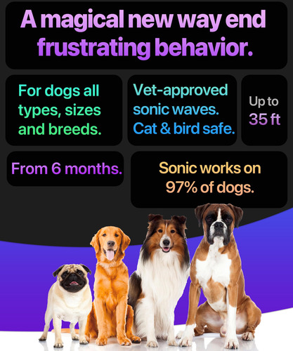 Anti Barking Device Ultrasonic Rechargeable Dog Barking