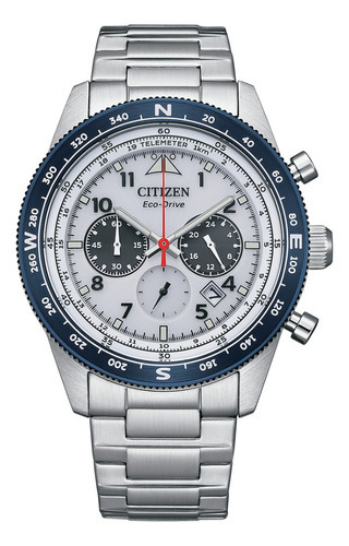 Reloj Citizen Ca455484h Hombre Cronógrafo Y Calendario Color de la malla Plateado Color del bisel Gris Color del fondo Gris