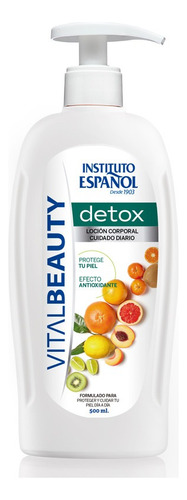 Loção Hidratante Corporal Vital Beauty Detox Cuidado Diário Com Efeito Antioxidante 500ml Instituto Español