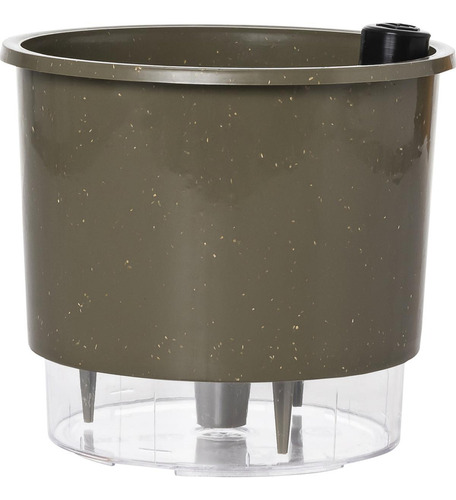 Vaso Raiz Autoirrigável Grande N4 21x18 Basalto Terrazzo