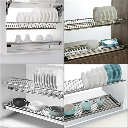 Seca Platos Para Mueble De 90cm De Acero Inoxidable