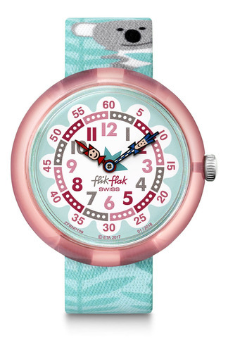 Reloj Flik Flak Coucouala Fbnp109 Color de la correa Turquesa