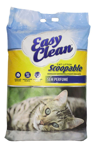 Arena de Gato Easy Clean Granulada Sin Perfume 18 Kg