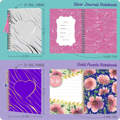 Kit de diario de bricolaje para niñas, 6, 7, 8, 9, 10, 11, 12, 13 años,  ideas de regalo para niñas, regalos de cumpleaños para niñas de 6 a 13 años  de