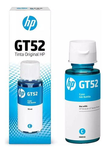Kit 4 Refil De Tinta Hp Gt52 Gt53 Colorido E Preto