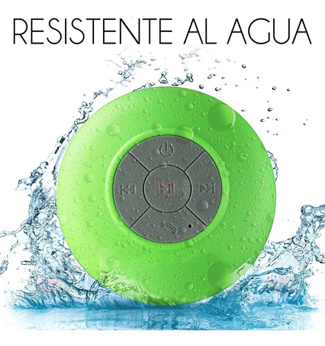 Bocina Bluetooth Regadera Contra Agua Llamadas Recargable