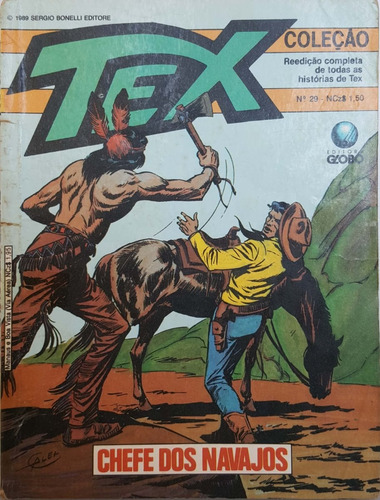 Hq Tex Coleção 29 Globo: Chefe Navajos / 100pg 1989 (a) E05
