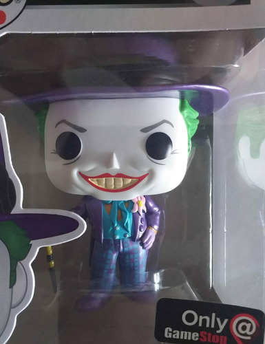 Funko Pop Batman 1989 The Joker Chase Sticker Game Stop Y Ae (Usado)