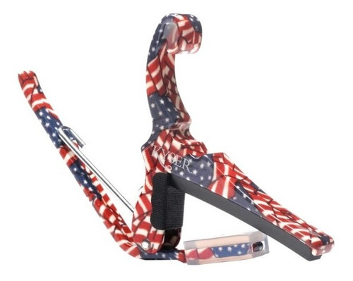 Capo Para Guitarra Acústica Kyser Quick Change Kg6 Usa Flag