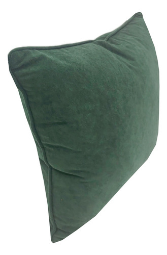 Cojin Terciopelo Verde 45x45 Verde Liso
