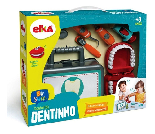 Kit Dentista Infantil Doutor Dentinho Maleta Brinquedo Elka