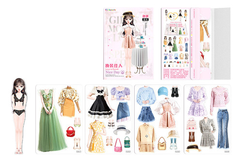Boneca De Papel Magnética Para Bebês Magnetic Princess Dress