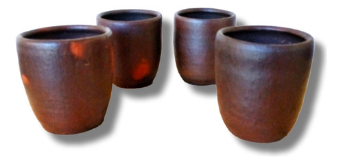 Set De 4 Vasos De Greda 8 X 8 