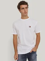 Comprar Polera Solid Con Logo Regular Fit Blanco Tommy Hilfiger