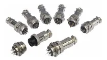 Comprar Gx16 Conector Aviacion 5 Pines Macho Y Hembra, Pack 2 Sets