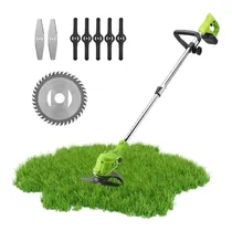 Comprar Cortadora Inalámbrica De Pasto Baterias Y Accesorios Color Negro