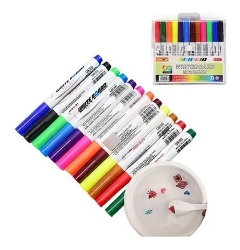  12pcs Pluma Mágica De Pintura Agua, Pluma De Tinta Flotante