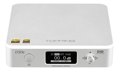 Topping D50s Dac Plateado Y Negro