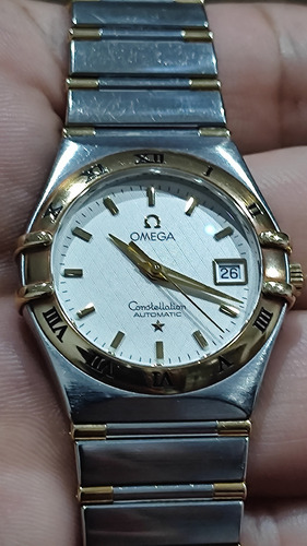 Reloj Omega Constellation Automático Acero Oro 18k Dama Plateado/dorado Dorado Blanco (Usado)
