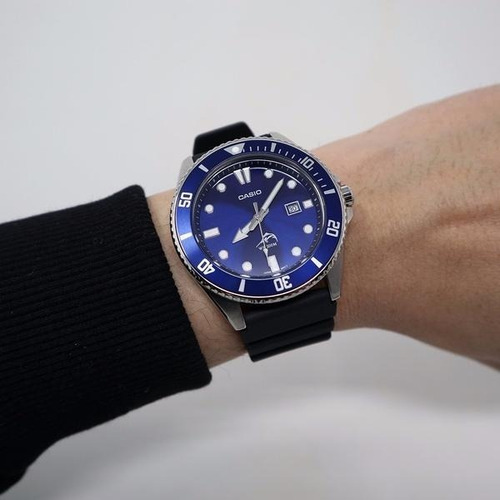 Reloj Casio Marlin Duro Mdv106 Combinación Azul Negro Azul/blanco Azul