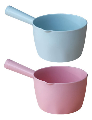 Cucharon Agua 2 Unidad Mango Largo Plastico Japon Baño Taza