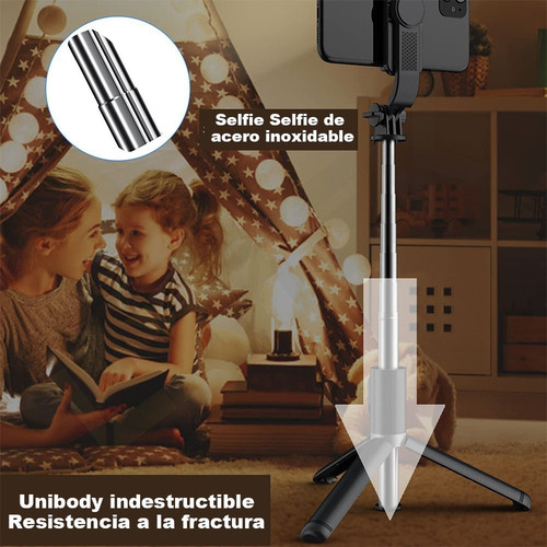 Yan Palo Selfie Trípode Con Luz Selfie Stick Bluetooth