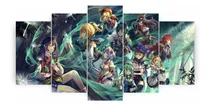 Comprar Painel Quadro Mosaico 5 Peças Genshin Impact, Quadro Gamer