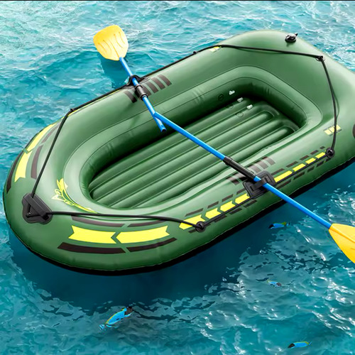 Bote Inflable Kayac + Remos + Bombin + Parches 230x130cm