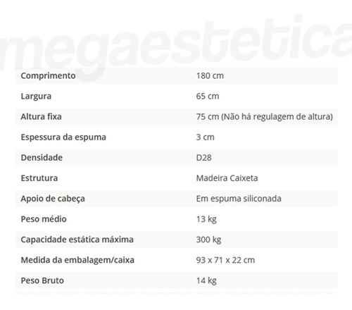 Imagem 4 de 5 de Maca Legno Dobrável Portátil Maleta 300kg Estética Drenagem
