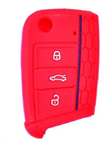 Capa Protetora Chave Canivete Original Silicone Vermelho
