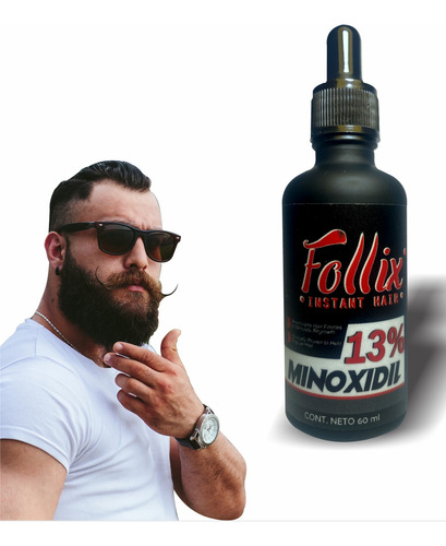 Minoxidil Follix Al 13% 60 Ml Crecimiento Cabello Y Barba