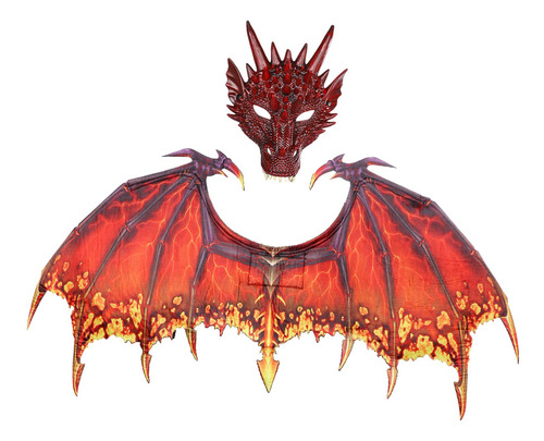 Dinosaur Wing Sets Dress Up Easter Masquerade Dragon Rojo