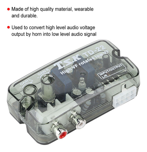 - Convertidor De Audio For Automóvil De Alto A Bajo