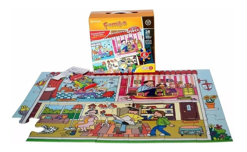 Imagen 2 de 5 de Puzzle Rompecabezas Infantil Familia 28 Piezas - Playking