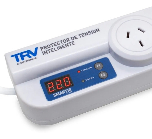 Imagen 2 de 3 de Protector De Tesion Zapatilla 3 Tomas Heladera Tv Pc 2200w