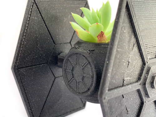 Tie Fighter Maceta Guerra De Las Galaxias Star Wars Mediana