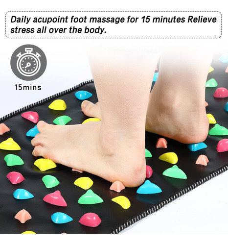 X Alfombrilla De Masaje De Pies Para Reflexología