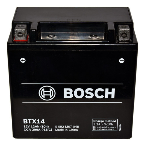 Bateria Moto Bosch 0092m67048